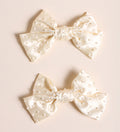 Pearl Silk Bow Shoe Clips image item 1